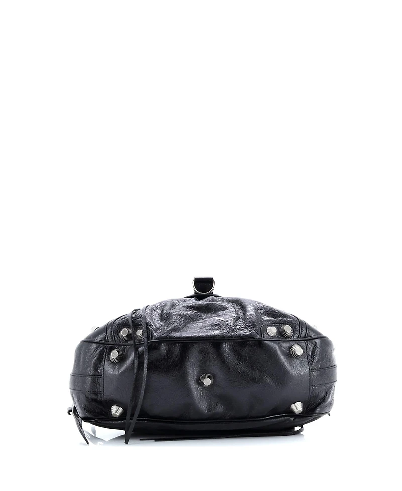 Pre-Owned Balenciaga Medium Le Cagole Giant Studs Shoulder Bag Leather