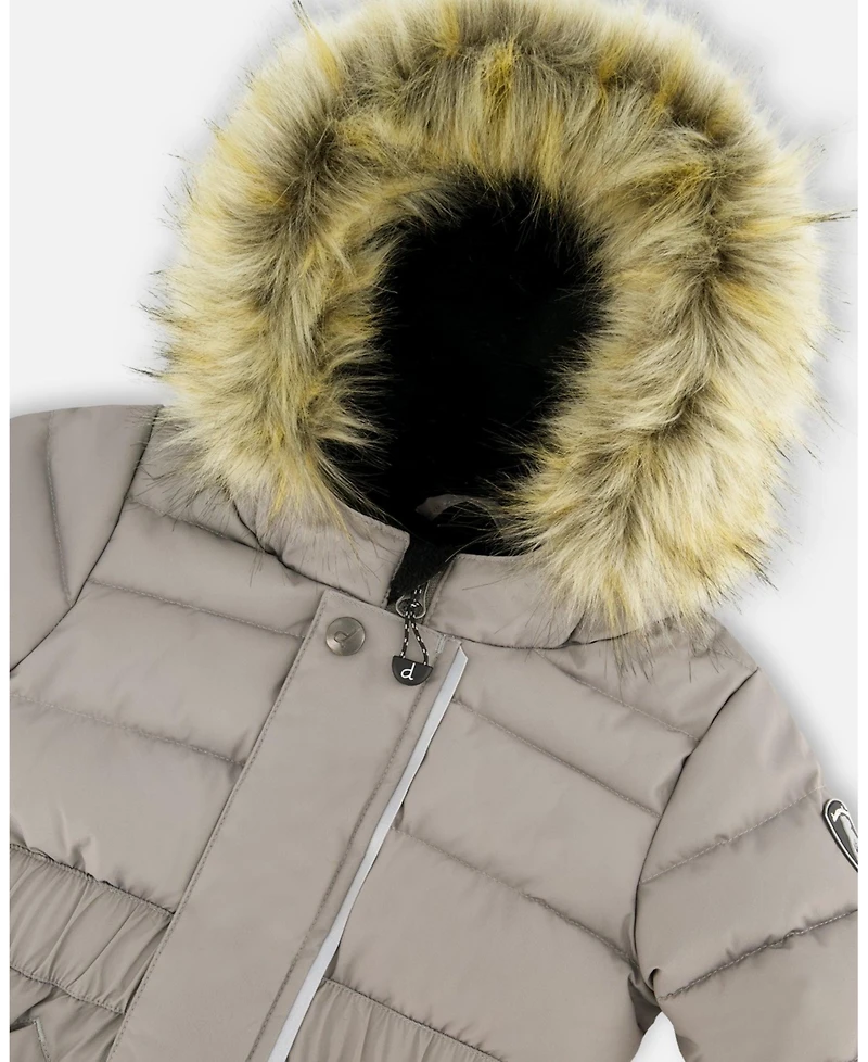 Deux par Toddler Unisex One-Piece Original Puffy Snowsuit Gray - Baby|Toddler