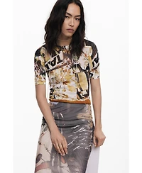 Desigual Women's Collage knit T-shirt