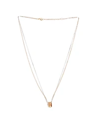 Pre-Owned Cartier Love 3 Ring Pendant Necklace