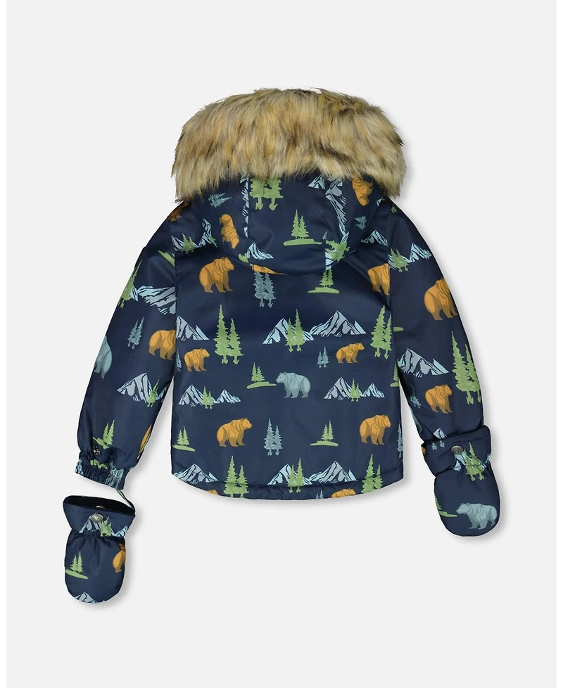 Deux par Baby Boy Two-Piece Play Snowsuit Blue Gray - Baby|Toddler