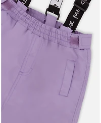 Deux par Toddler Girls Two-Piece Chill Outerwear Set with Light Insulation Purple Gray - Toddler|Child