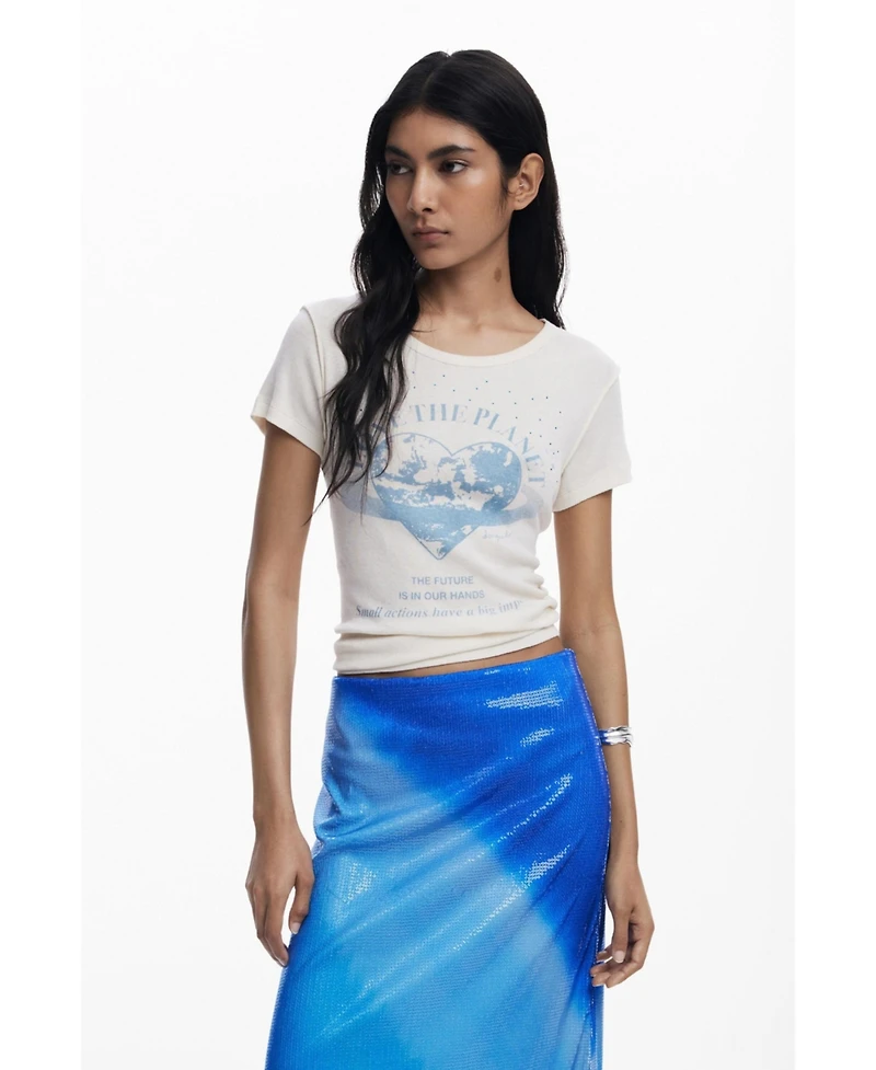 Desigual Women's Tie-dye Midiskirt