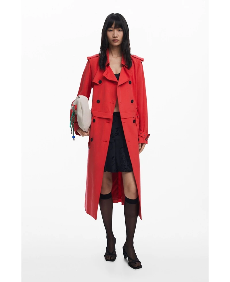 Desigual Women's Detachable trench coat