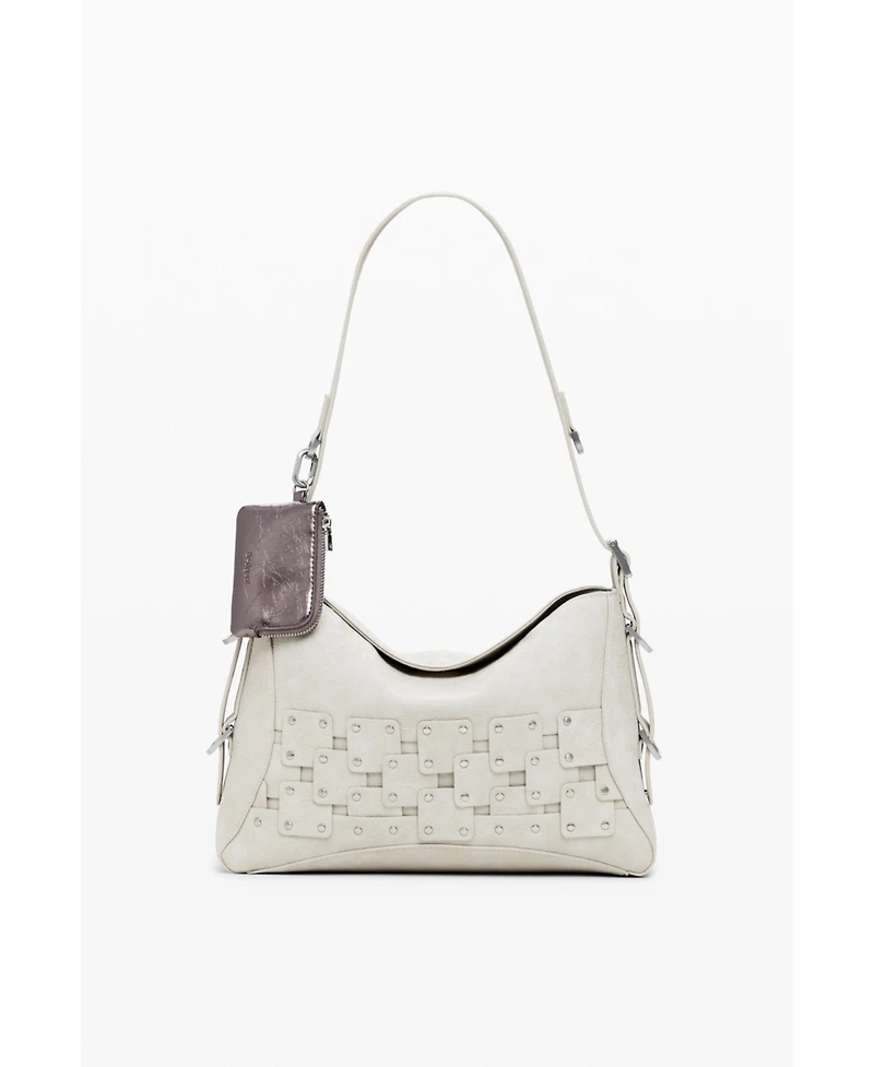 Desigual Women's Medium studded patch handbag