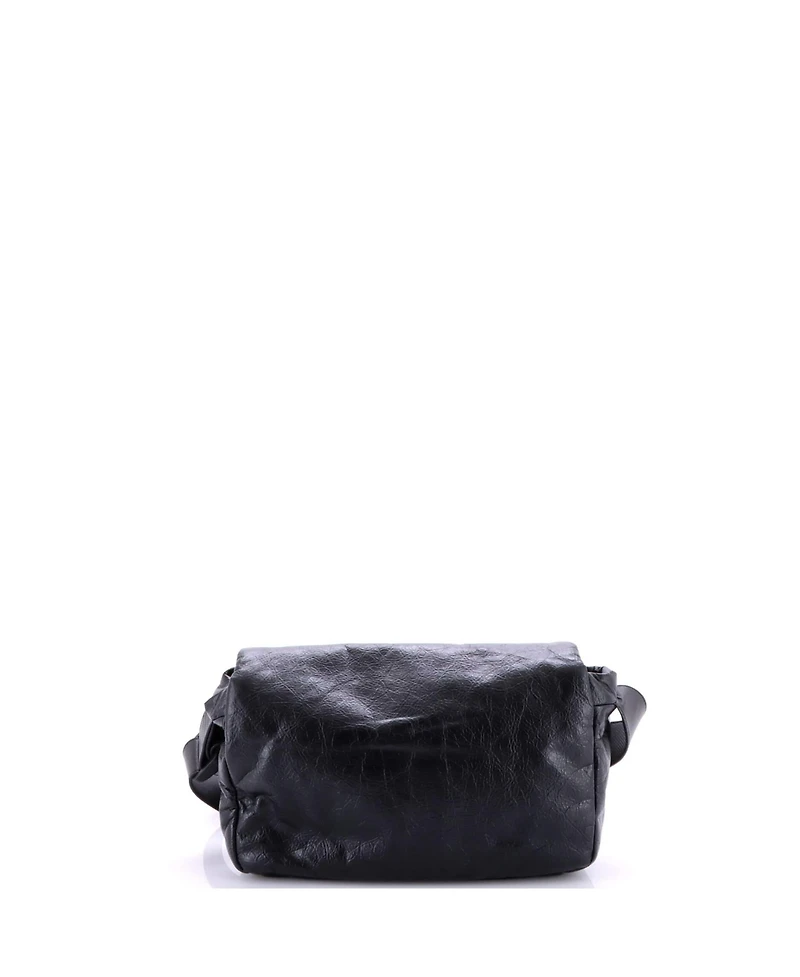 Pre-Owned Balenciaga Small Monaco Messenger Flap Bag Leather