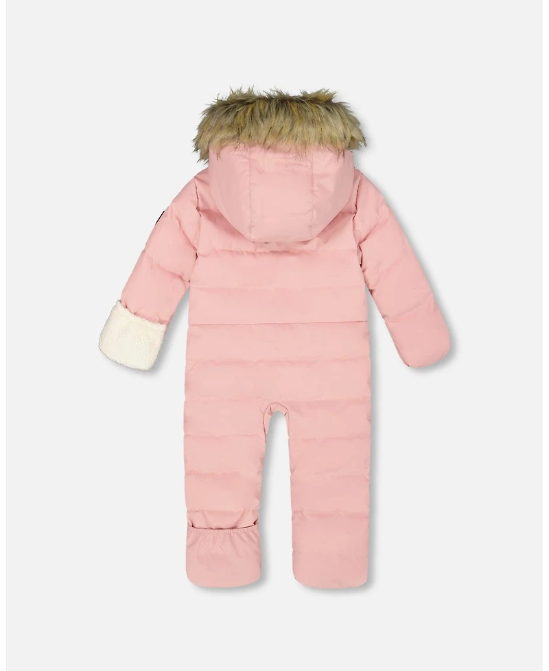 Deux par Baby Girl One-Piece Snug Snowsuit Designed for Car Seat Pink - Baby|Toddler