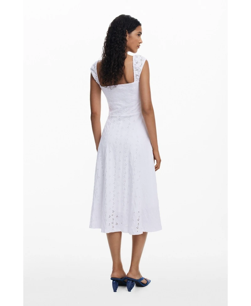 Desigual Women's Embroidered midi dress