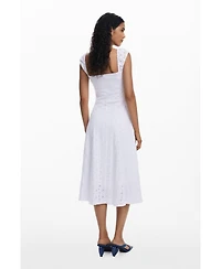 Desigual Women's Embroidered midi dress