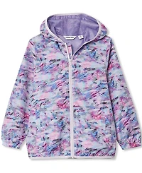Lands' End Girls Waterproof Hooded Packable Rain Jacket