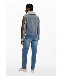 Desigual Women's Combined shearling jacket