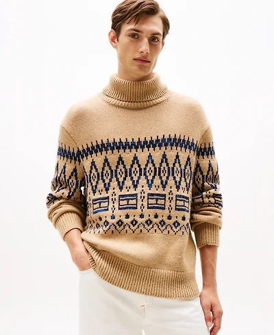 Tommy Hilfiger Men's Fair Isle Roll Neck Sweater