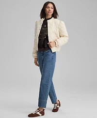 And Now This Women's Embroidered Quilted Jacket, Macy's Exclusive