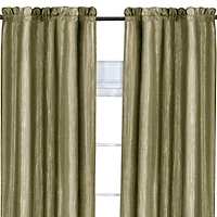 GoodGram Ombre Crushed Satin Sheer Single Window Curtains & Valances - 50 in. W x L