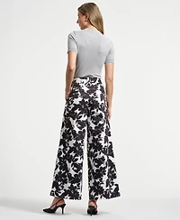 Isaac Mizrahi Women's Belted Palazzo Pants