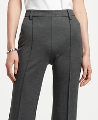 Isaac Mizrahi Women's Ponte Flare Mid Rise Pants