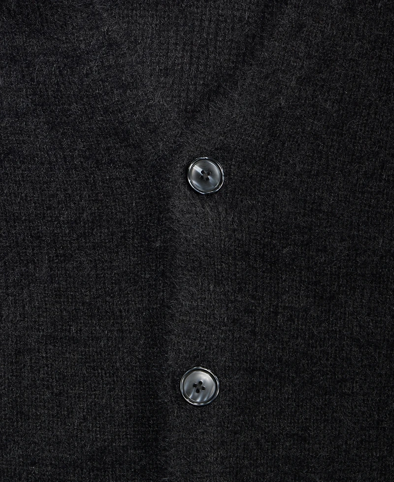 Mode of One Men's Boxy-Fit Eyelash Cardigan, Macy's Exclusive