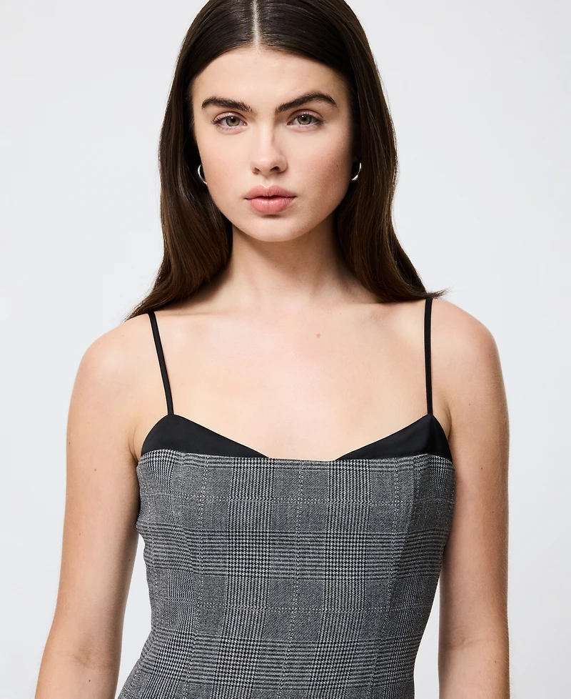 French Connection Women's Owen Plaid Peek-a-Boo Mini Dress