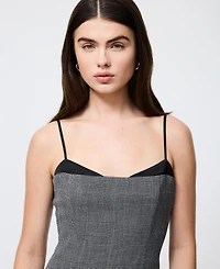 French Connection Women's Owen Plaid Peek-a-Boo Mini Dress
