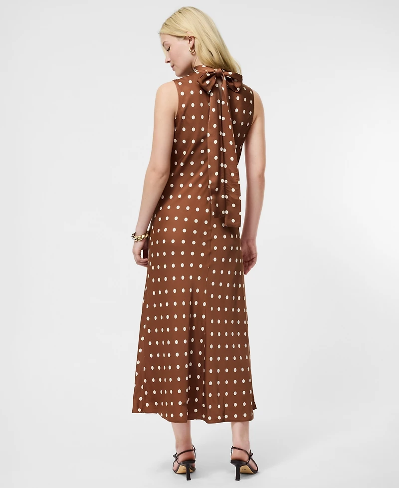 French Connection Women's Ennis Polka Dots Print Midi Dress