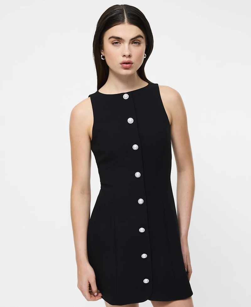 French Connection Women's Azra Twill Button Down Mini Dress