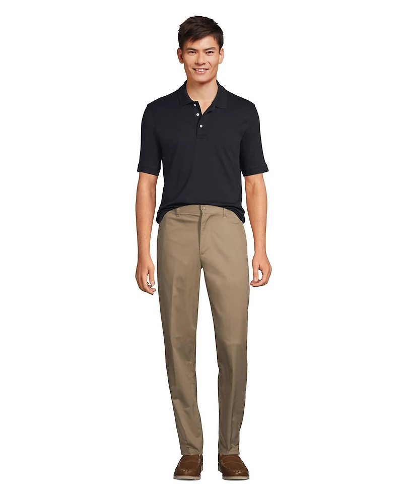 Lands' End Men's Short Sleeve Interlock Polo Shirt
