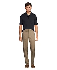 Lands' End Men's Short Sleeve Interlock Polo Shirt