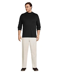 Lands' End Big & Tall Cotton Supima Mock Turtleneck