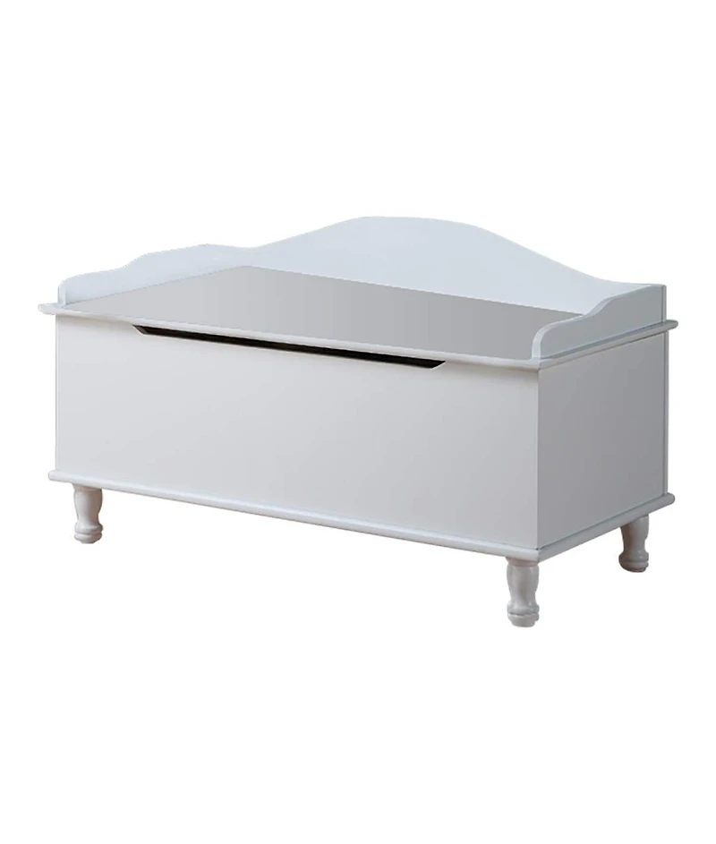 Kings Brand Furniture Applegate White Storage Bench Toy Chest