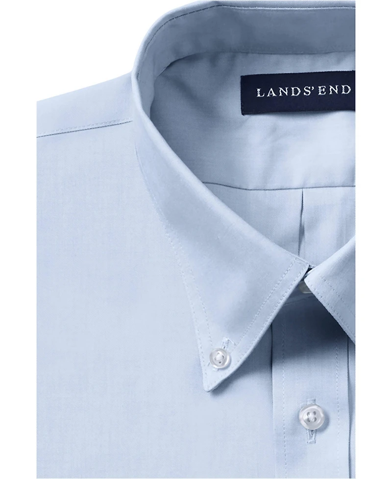 Lands' End Men's Long Sleeve No Iron Pinpoint Dress Shirt