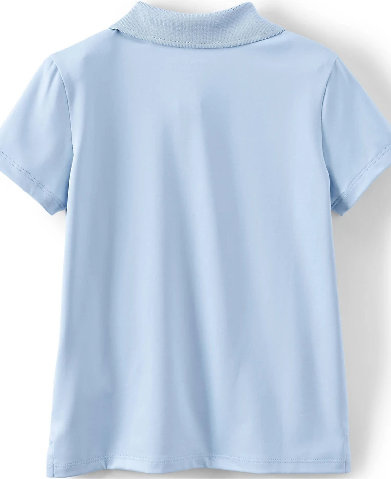 Lands' End Girls Short Sleeve Feminine Fit Rapid Dry Polo Shirt