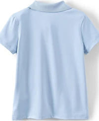 Lands' End Girls Short Sleeve Feminine Fit Rapid Dry Polo Shirt