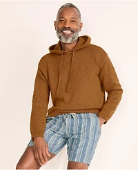 Lands' End Men's Textural Slub Hoodie Sweater