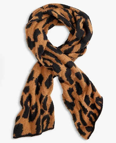 I.n.c. International Concepts Leopard Print Bias Cut Scarf, Macy's Exclusive