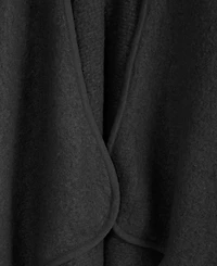 I.n.c. International Concepts Faux Fur Trim Luxe Ruana Topper, Macy's Exclusive