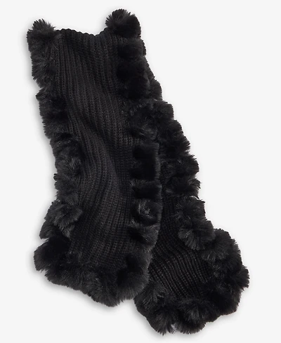 I.n.c. International Concepts Knit Muffler with Faux Fur Trim, Macy's Exclusive