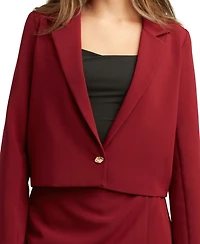 Bcx Juniors Soft Stretch Twill Long-Sleeve Jacket