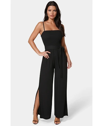 Bebe Women's Smocked Top Jumpsuit