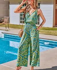 Cupshe Women's Over the Moon Paisley Jumpsuit