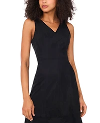 Vince Camuto Women's Seamed V-Neck Sleeveless Midi Dress