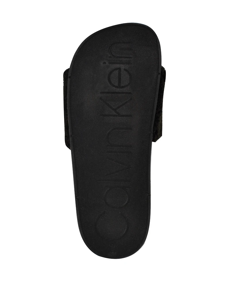 Calvin Klein Women's Ahva Cozy Slip-On Pool Slides