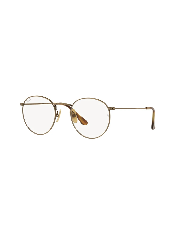 Ray-Ban Unisex Round Titanium Optics Eyeglasses