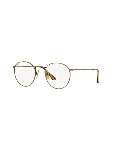 Ray-Ban Unisex Round Titanium Optics Eyeglasses