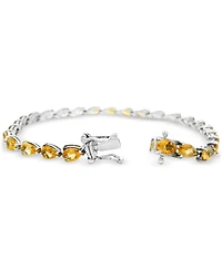 Citrine Pear Tennis Bracelet (9-3/8 ct. t.w.) in Sterling Silver