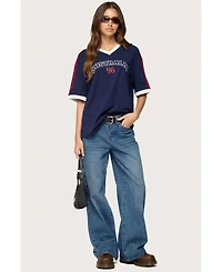 Edikted Women's Australia 96 Contrast Oversized T Shirt