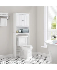 Vanirror Spirich Over-The-Bathroom Storage Cabinet Organizer for Bathroom, White