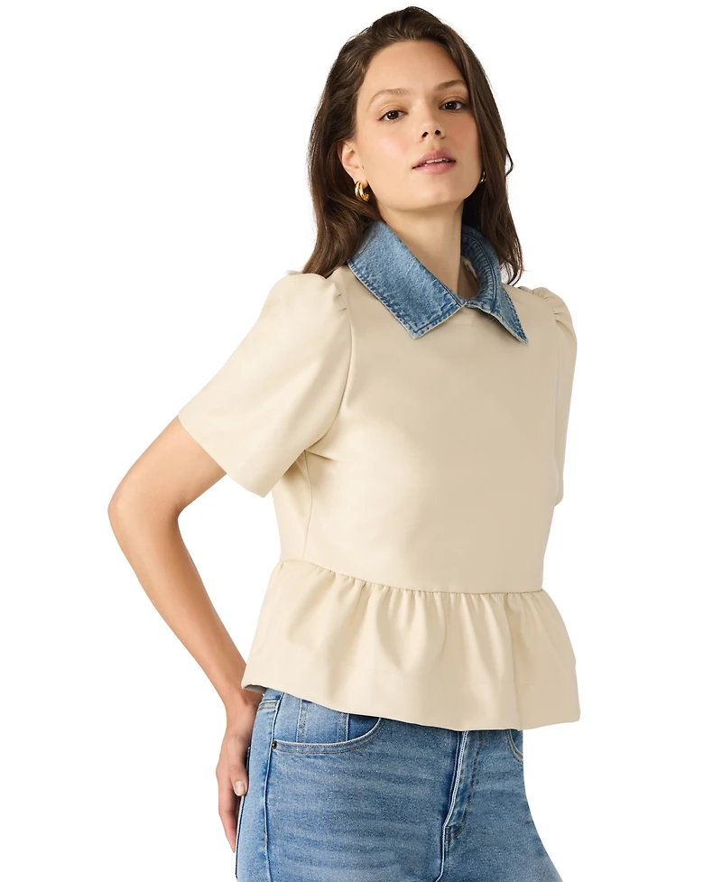 Steve Madden Women's Emeline Collar Top