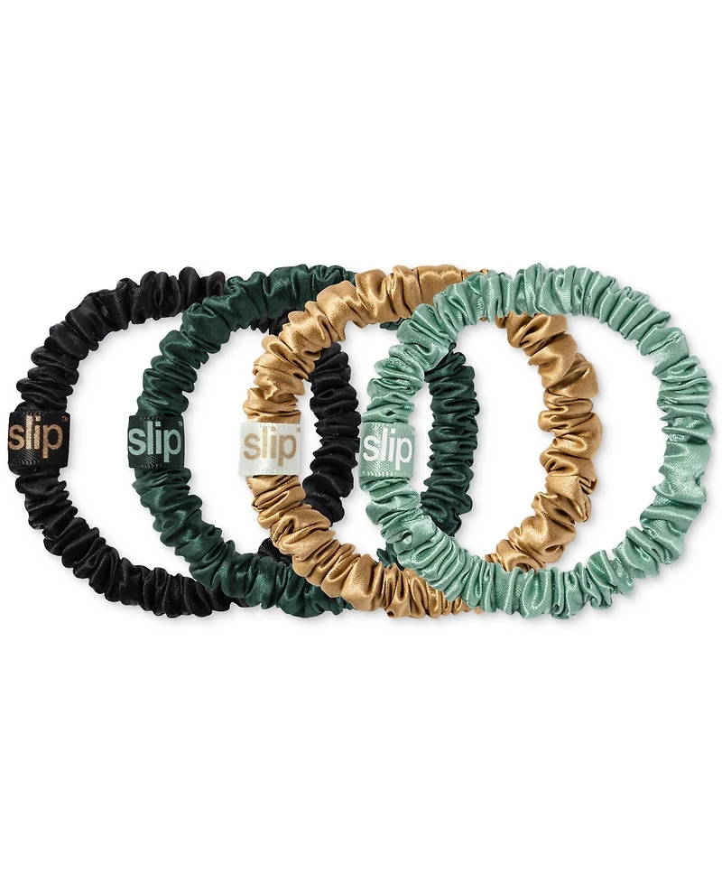 Slip 4-Pc. Pure Silk Sweetie Pie Skinny Scrunchies Set