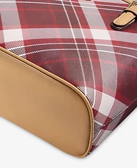 Giani Bernini Plaid Tulip Tote Bag, Macy's Exclusive