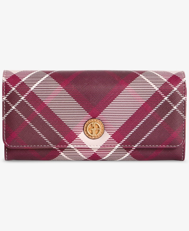 Giani Bernini Plaid Receipt Manager Wallet, Macy's Exclusive